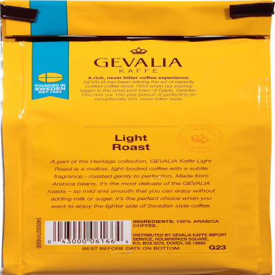Gevalia Light Roast Ground Coffee 8 oz Bag