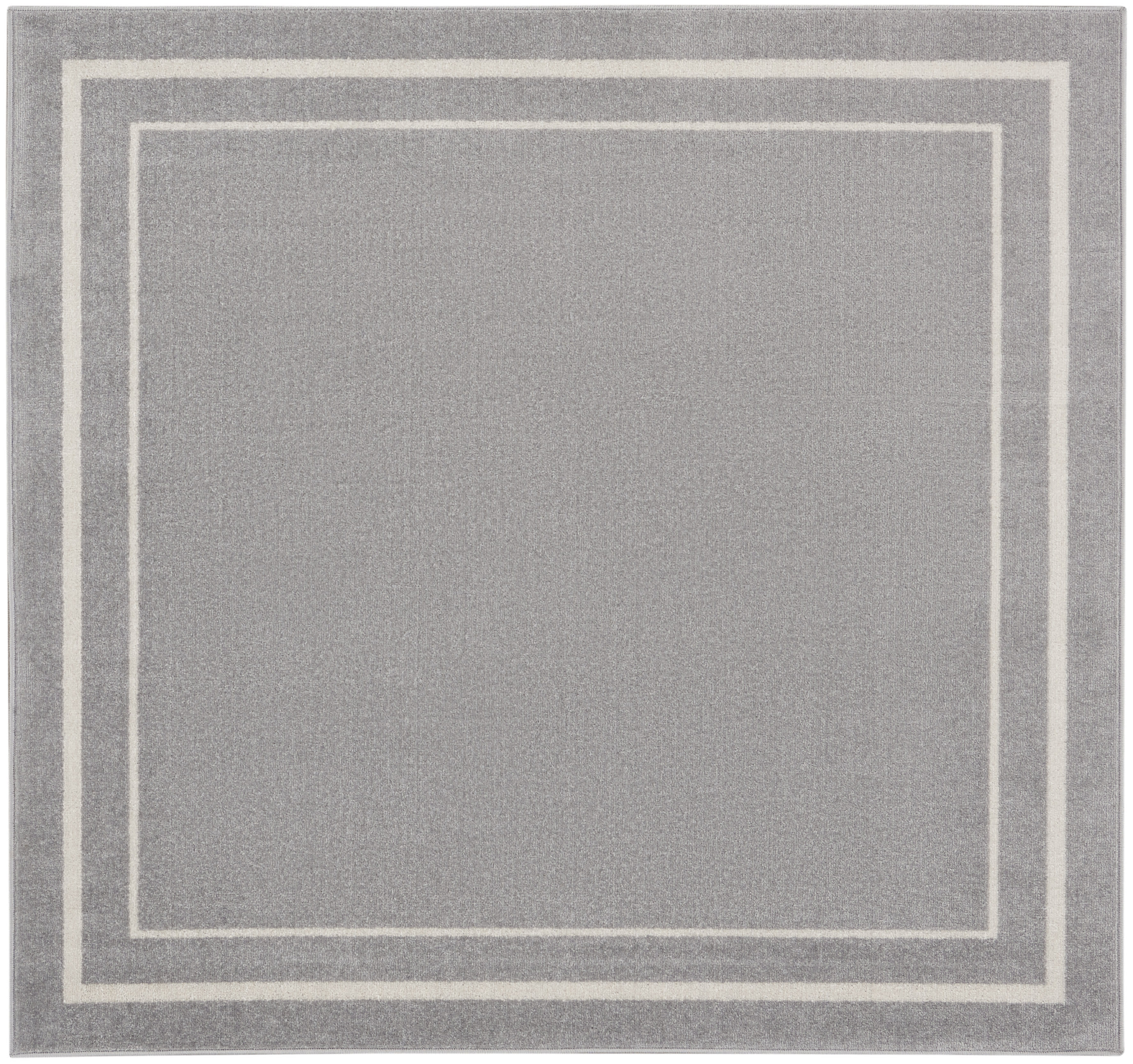 Nourison Nourison Essentials 5' x Square Grey Ivory Contemporary Rug