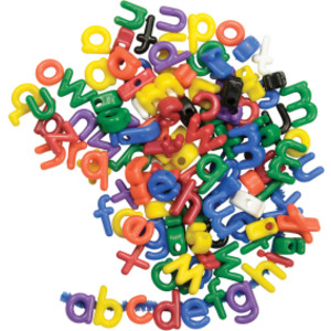 Manuscript Letter Beads, Lowercase, Pack of 288