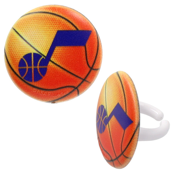 NBA Team Basketball Cupcake Rings
