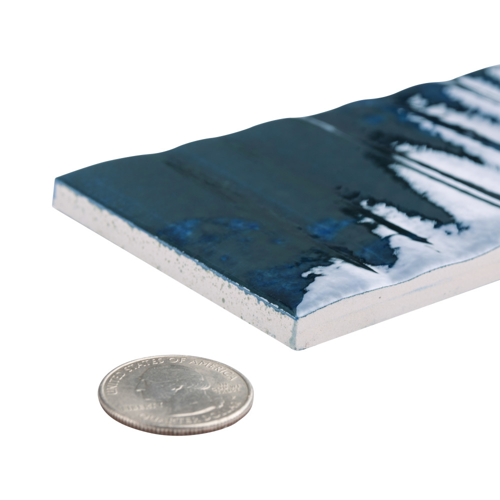 Joliet Prisma Sapphire 3 in. x 12 in. Ceramic Wall Tile