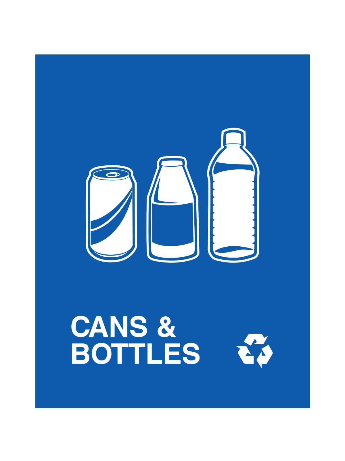 ASPYRE – Sign – Cans & Bottles – Blue