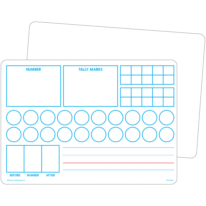Double-Sided Learning Numbers 1-20 Dry Erase Boards, Pack of 10
