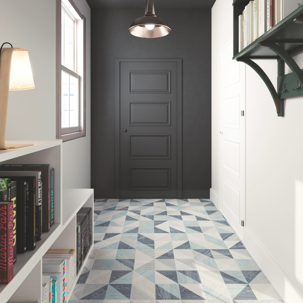 Taco Melange Blue 6-1/2 in. x 6-1/2 in. Porcelain Floor and Wall Tile