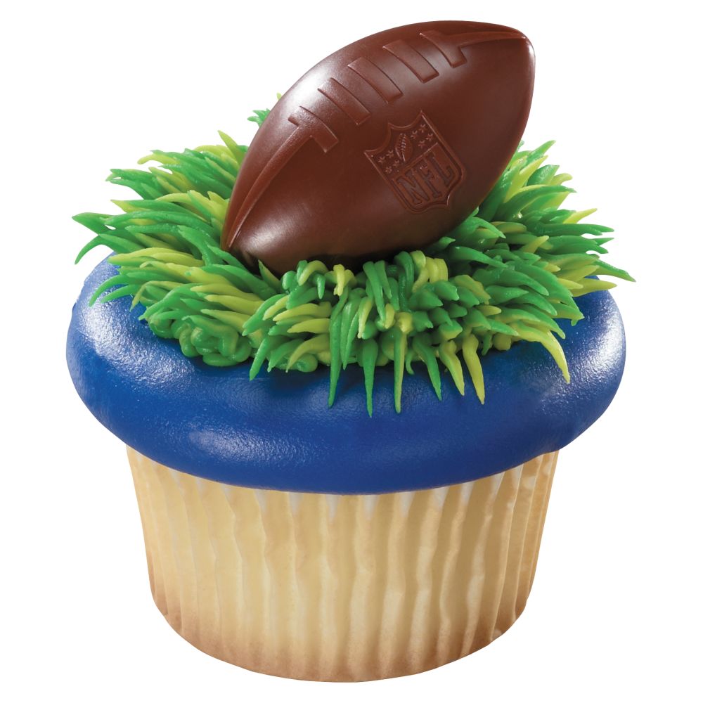 Image Cake NFL Brown Football with Shield