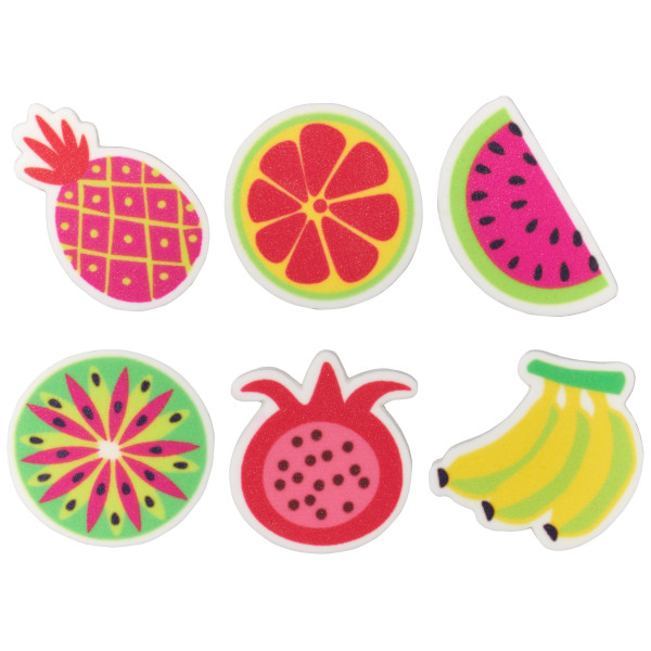 Vibrant Fruit Sweet Décor® Printed Edible Decorations