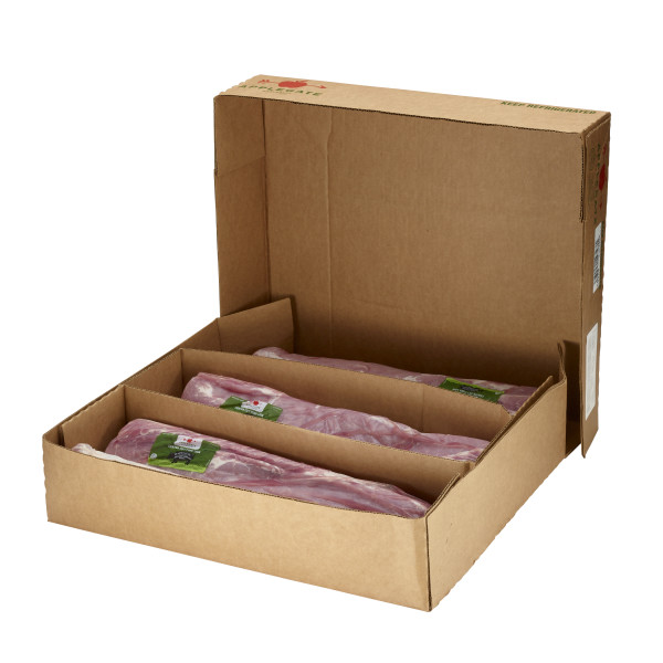 APPLEGATE NATURALS(r) Pork Loin, Center Cut, Log, Boneless, Strap Off, 5pc . C1RM - Front Right Open Case (Hi Res)