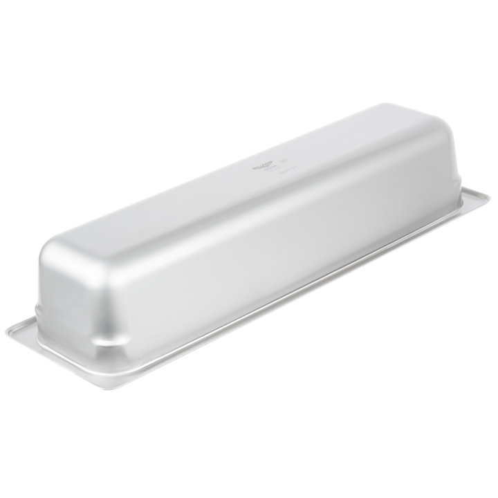 Half-size 4-inch-deep Super Pan® heavy-duty stainless steel steam table pan with flat corners