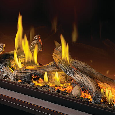 Driftwood Luminous Log Burner Kit