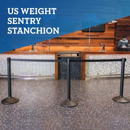 Sentry Stanchion - Black with CYB belt 3