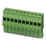 MVSTBW Series PCB Terminal Block Polyamide 12A 320V 2-Position 1-Level 24 to 12 AWG Green 12.5 L x 26 H x 10 W mm