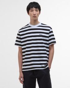 Saltford Striped Oversized T-Shirt Classic Black