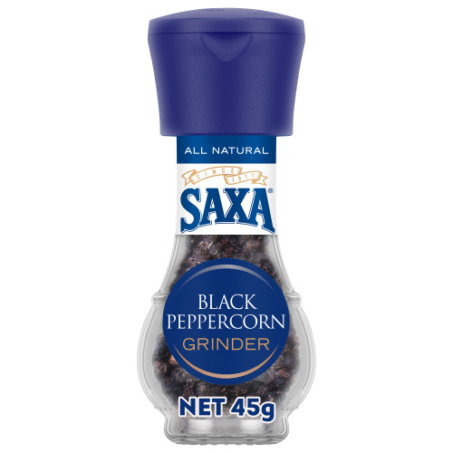  Saxa® Black Peppercorn Grinder 45g 