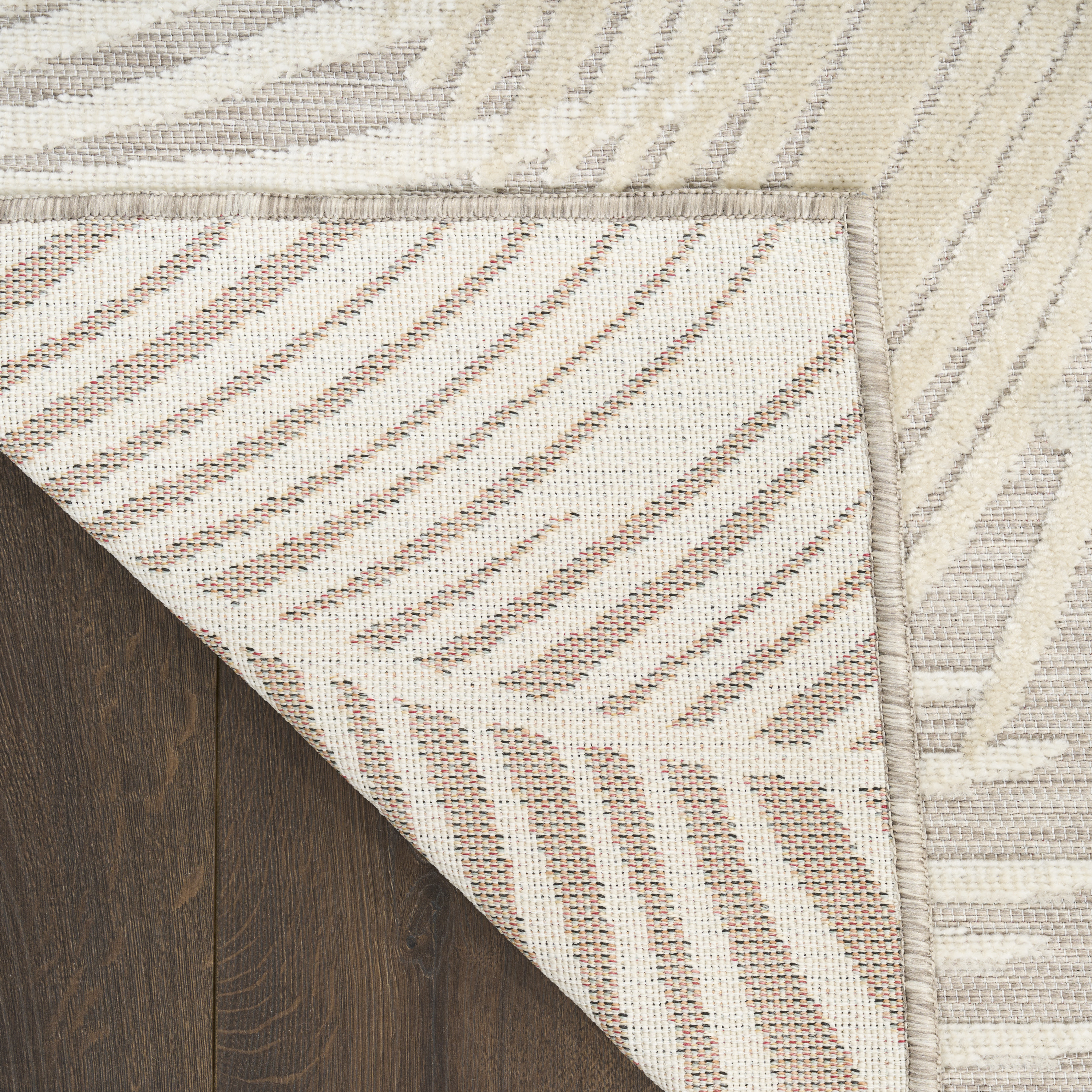 Nourison Suncoast 2' x 6' Beige Tropical Rug