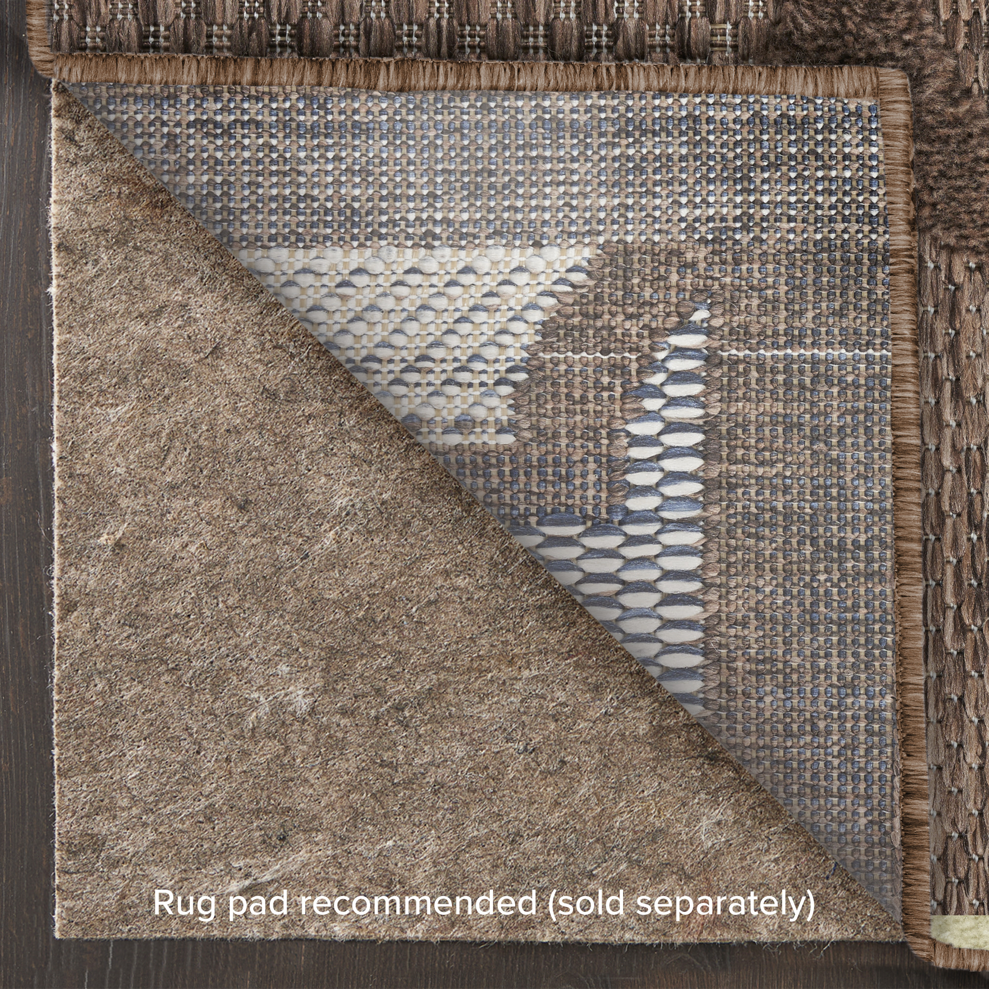 Nourison Easy Care 2'2" x 10' Brown Modern Rug