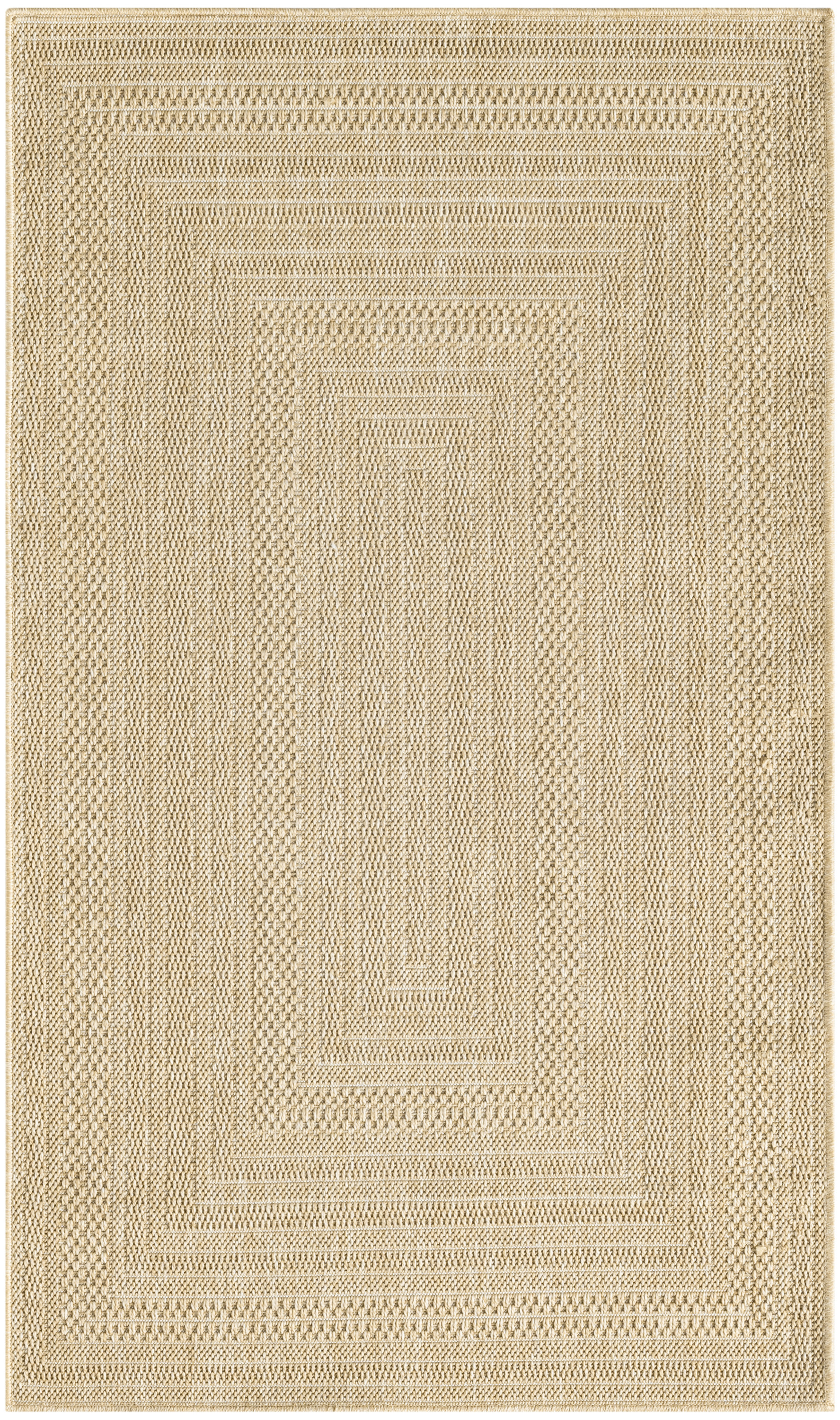 Nourison Tulum 2' x 3' Taupe Ivory Outdoor Rug