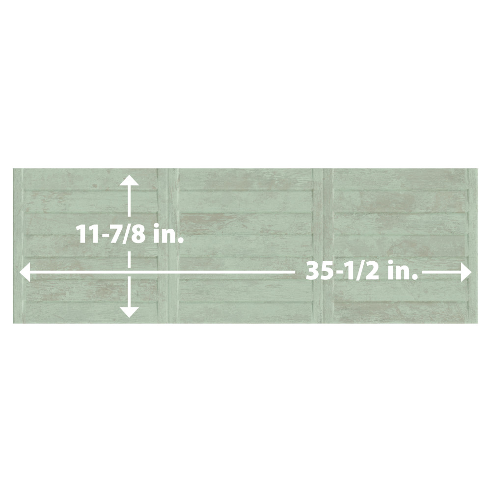 Habanera Decor Verde 11-7/8 in. x 35-1/2 in. Ceramic Wall Tile