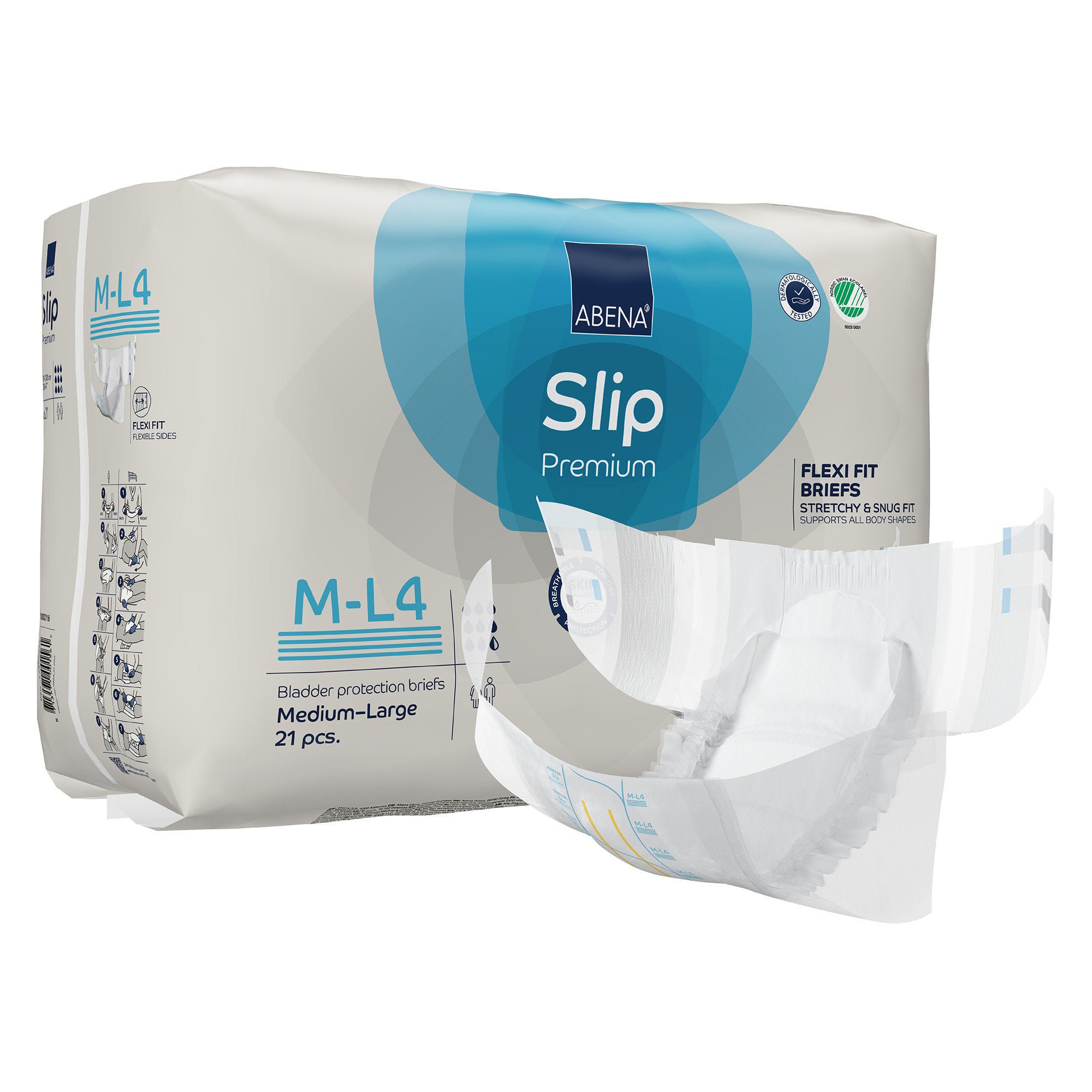 Abena® Slip Premium Flexi Fit Incontinence Briefs, M-L4