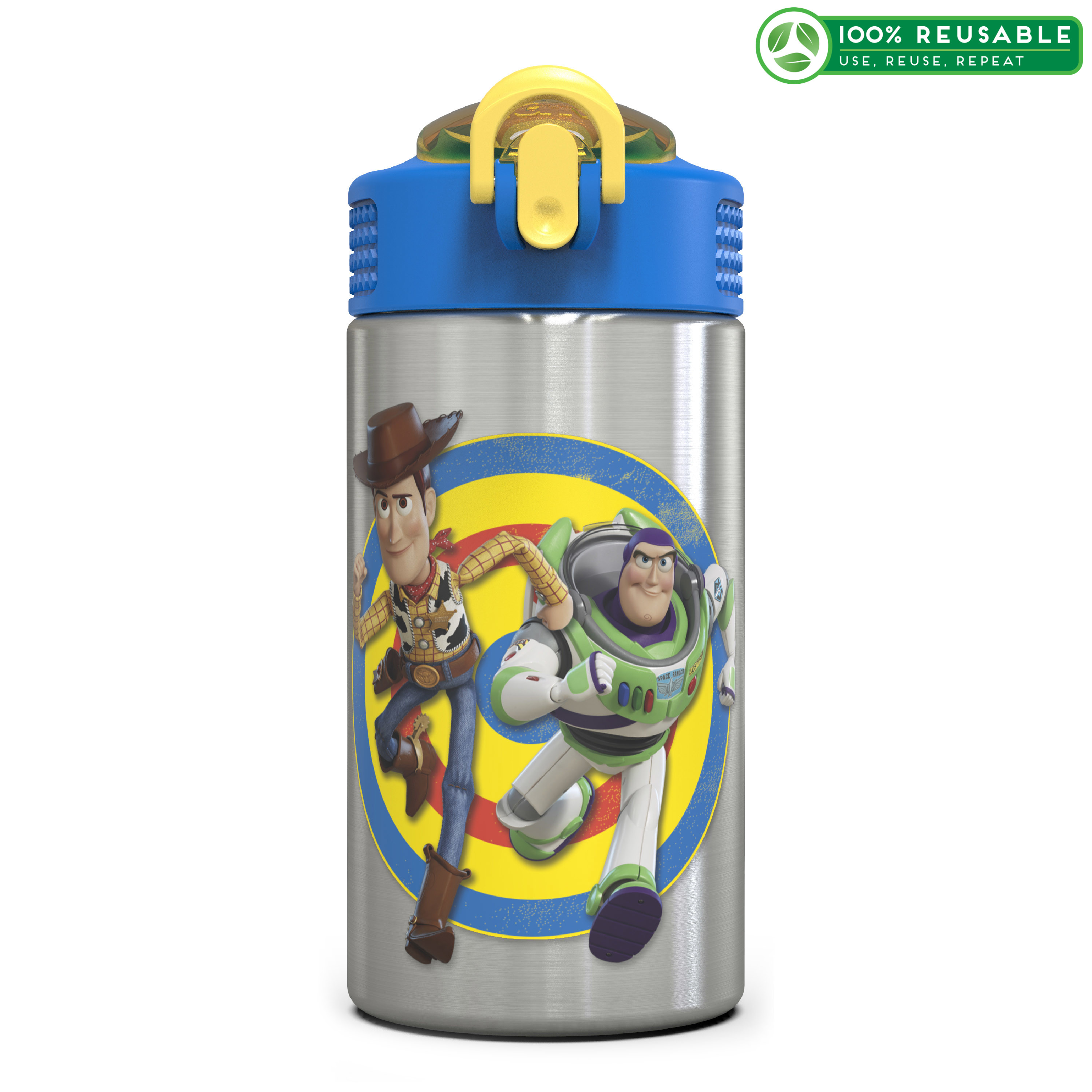 Toy Story 4 15.5 ounce Water Bottle, Buzz & Woody slideshow image 1 Toy Story 4 15.5 ounce Water Bottle, Buzz & Woody slideshow image 1