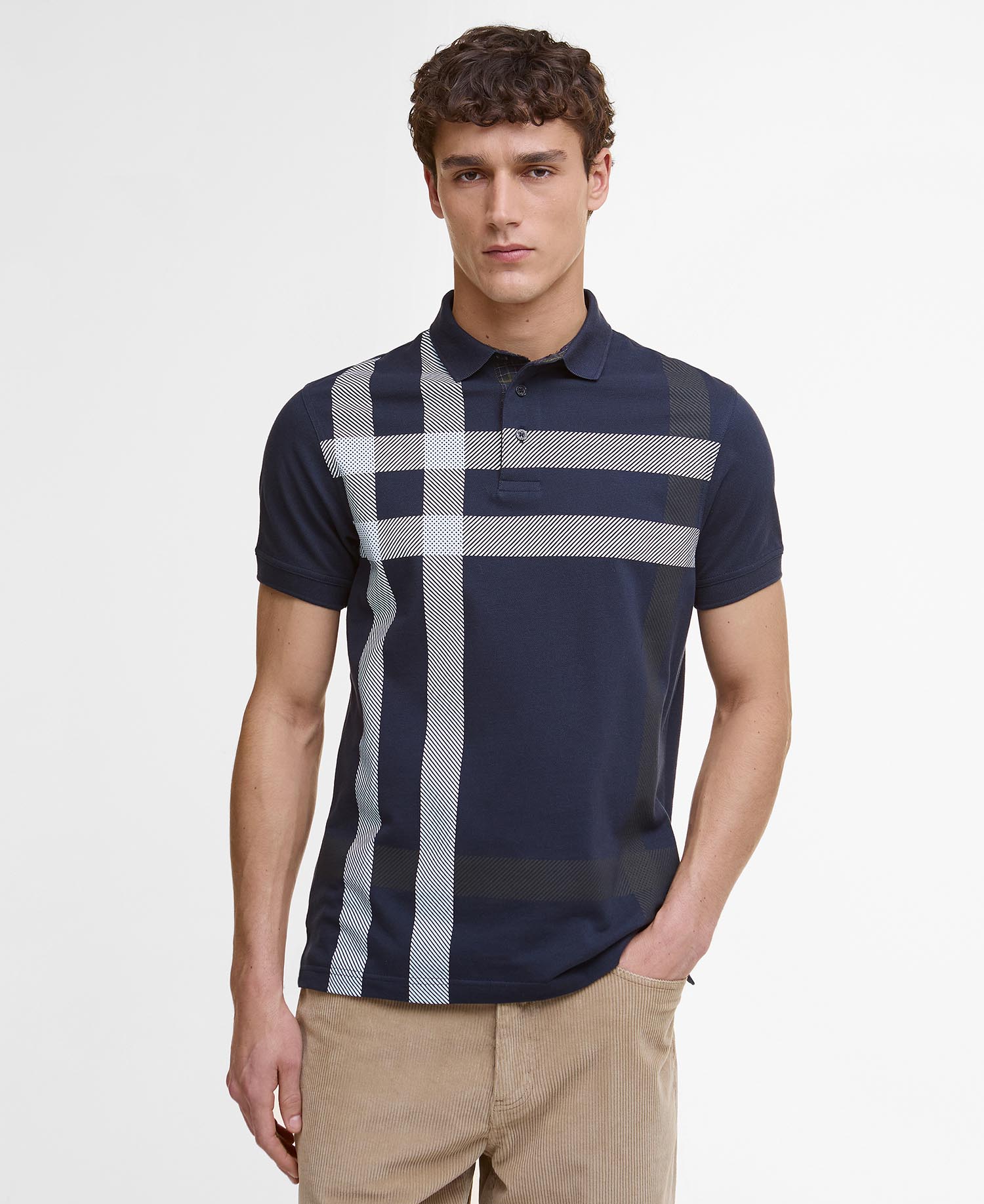 Blaine Tartan Short-Sleeved Polo Shirt image number 0