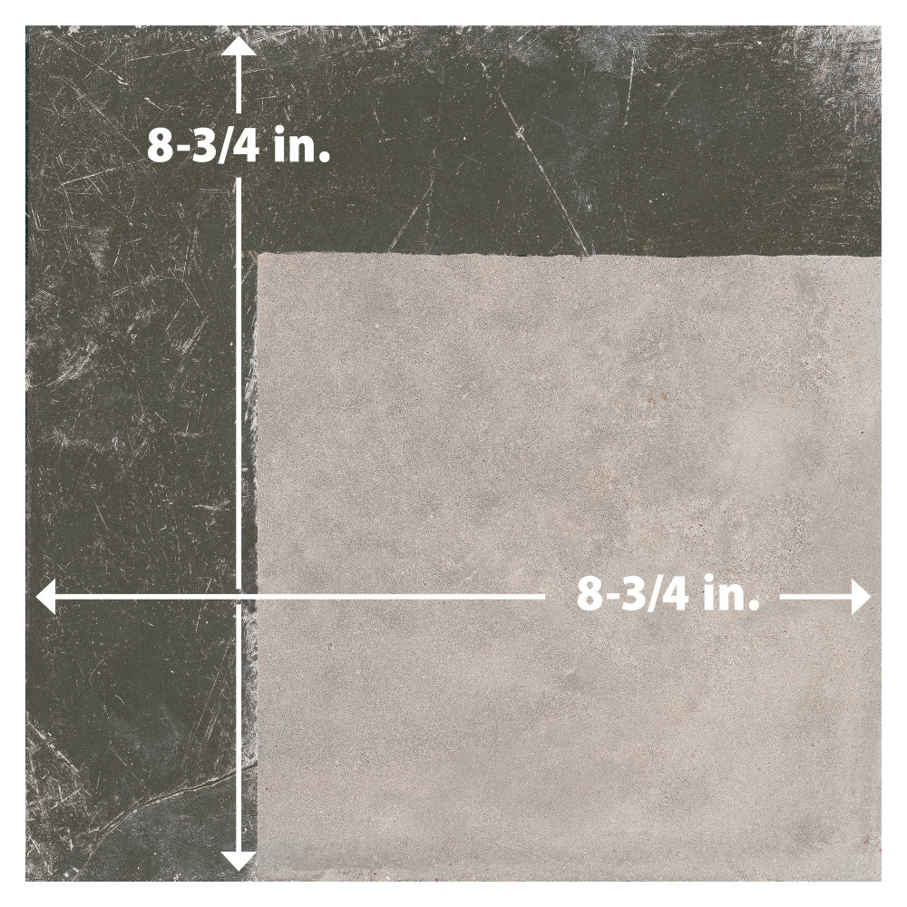 Kings Brush Line 8-3/4 in. x 8-3/4 in. Porcelain Floor and Wall Tile