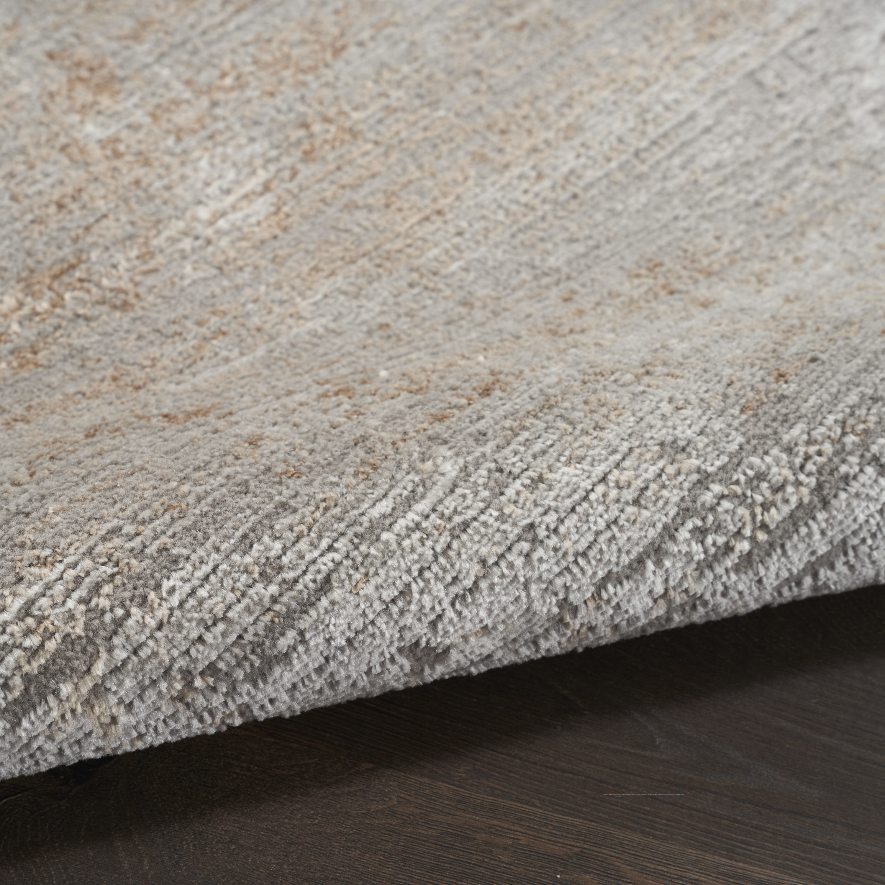 Calvin Klein CK029 Captivating 5'3" x 7'3" Grey Beige Modern Indoor Rug