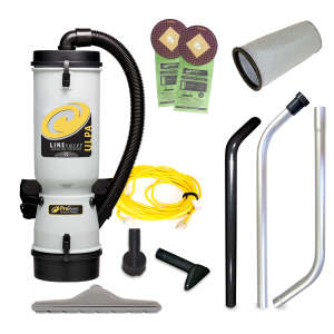 ProTeam, LineVacer ULPA w/ High Filtration Tool Kit, 14", Backpack Vacuum