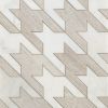 Sterling Row Linen 9×9 Houndstooth Decorative Tile Matte