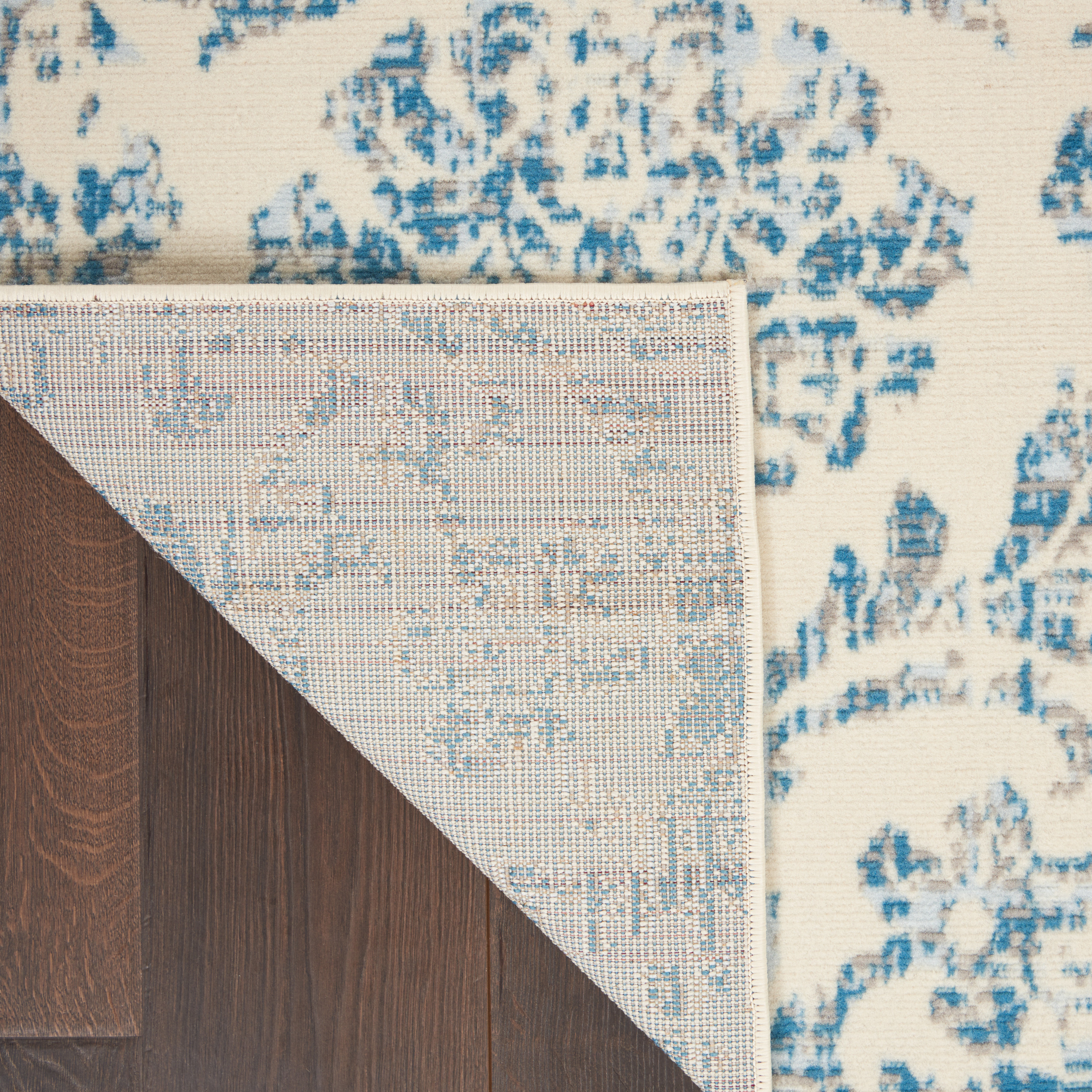 Nourison Jubilant 4' x 6' Ivory Blue Vintage Indoor Rug
