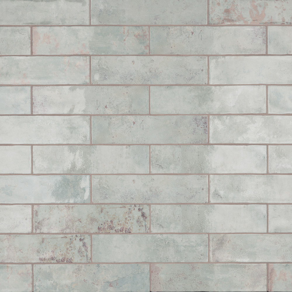 Biarritz Green 3 in. x 12 in. Ceramic Wall Tile