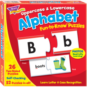 Uppercase & Lowercase Alphabet Fun-to-Know&reg; Puzzles
