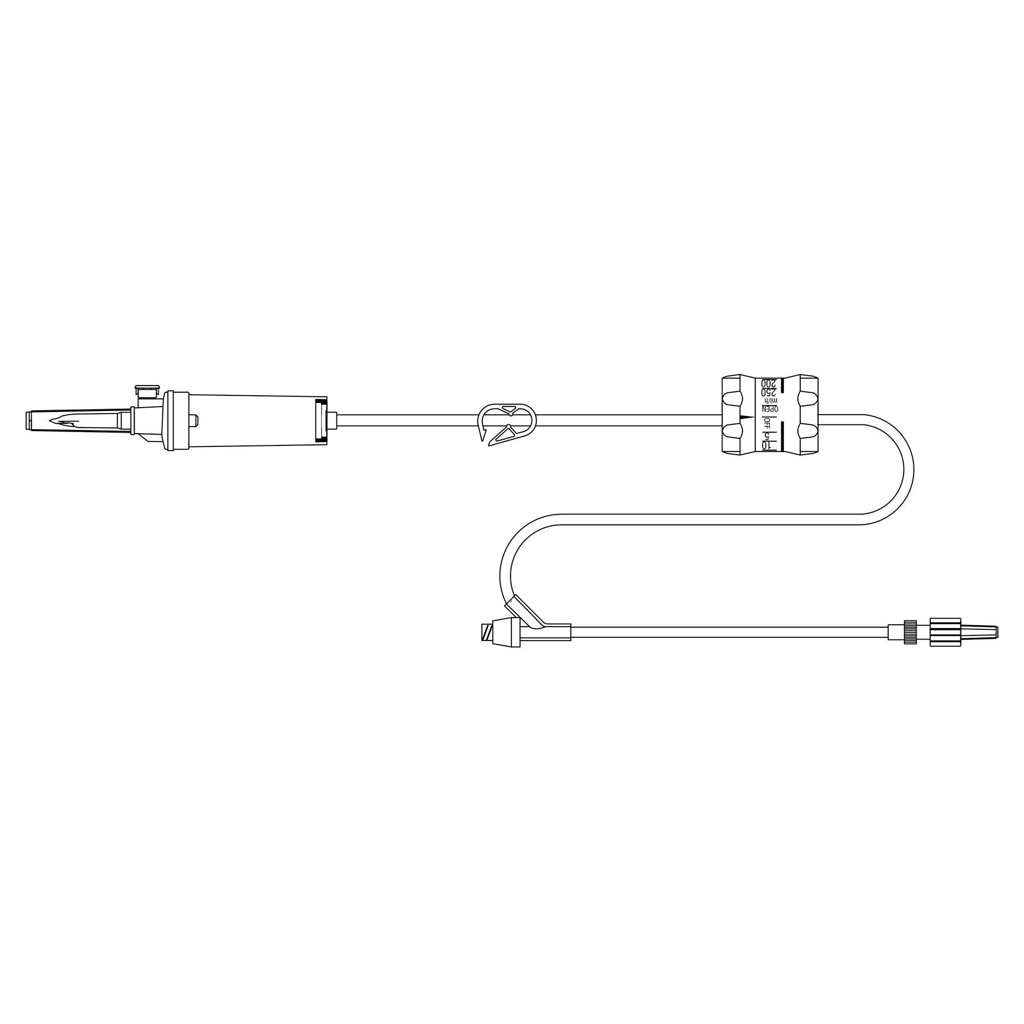 McKesson Brand IV ADMIN SET, 20 DRP 1 NF PORTFLOW REG 85" (50EA/BX 6BX/CS)