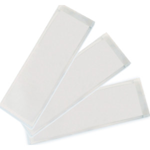 Clear View Self-Adhesive Extra Small Name Plate Pocket 3.25" x 10.5", Pack of 25