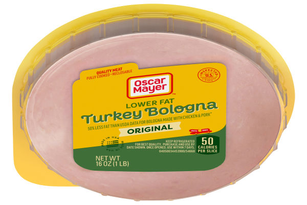 Oscar Mayer Turkey Bologna with 50% Lower Fat, 16 oz Pack - My Food and ...