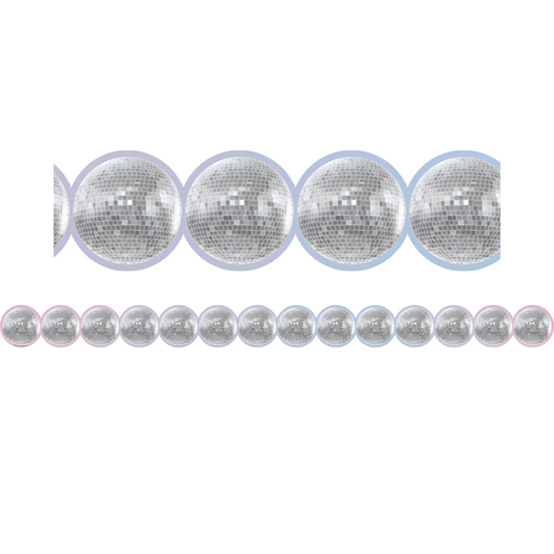 Disco Balls Die-Cut Border Trim, 35 Feet