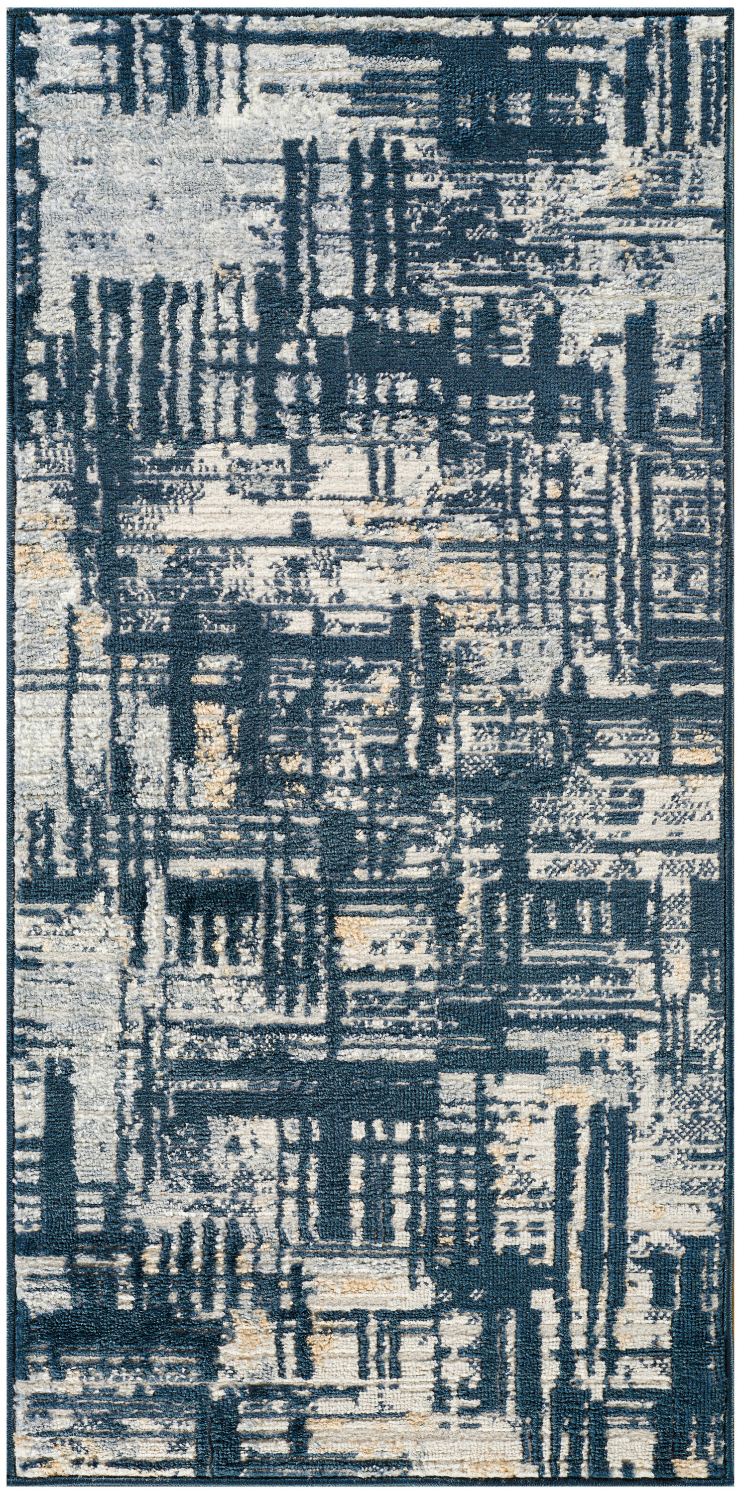 Nourison Dekor 2' x 4' Slate Modern Indoor Rug