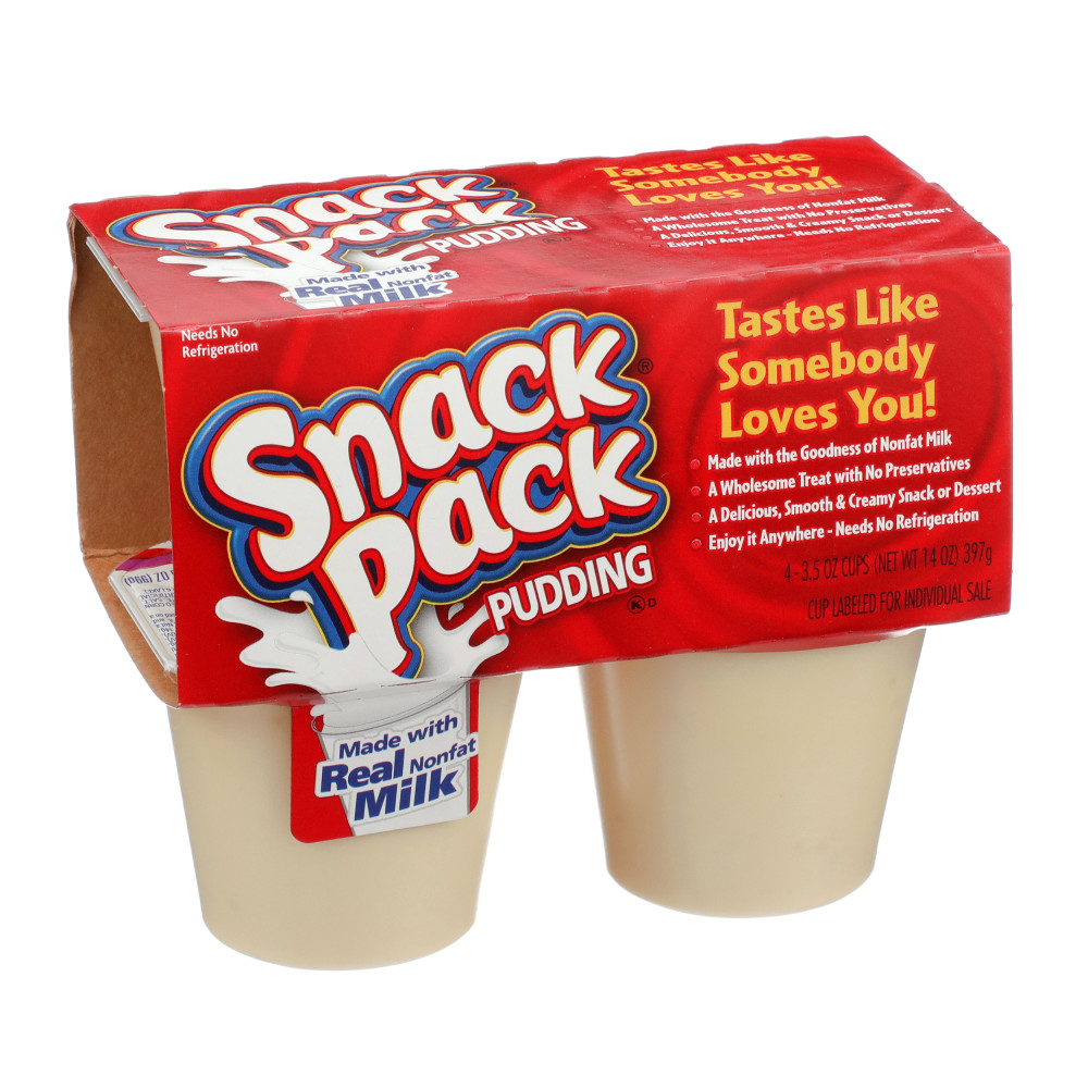 Snack Pack Tapioca Pudding, 4/3.5 oz Conagra Foodservice