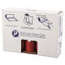 Inteplast,  LLDPE Biohazard Liner, 45 gal Capacity, 40 in Wide, 46 in High, 1.3 Mils Thick, Red