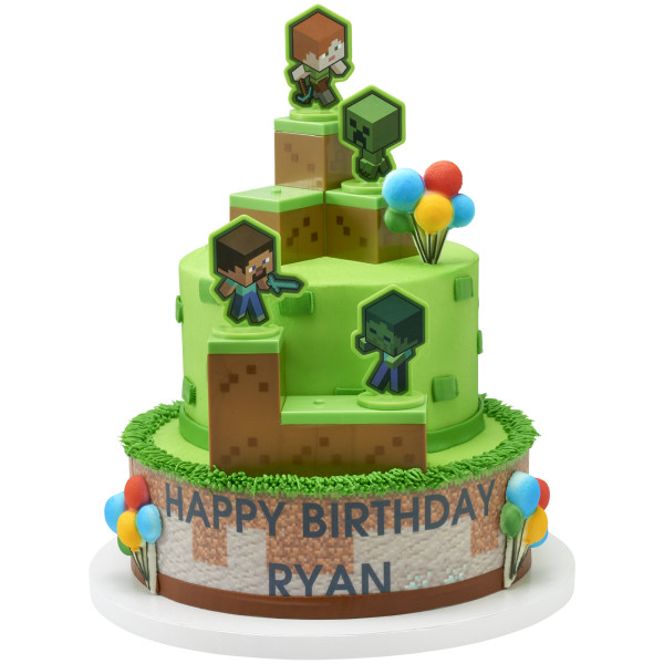 MINECRAFT Build PhotoCake® Edible Image® Strips