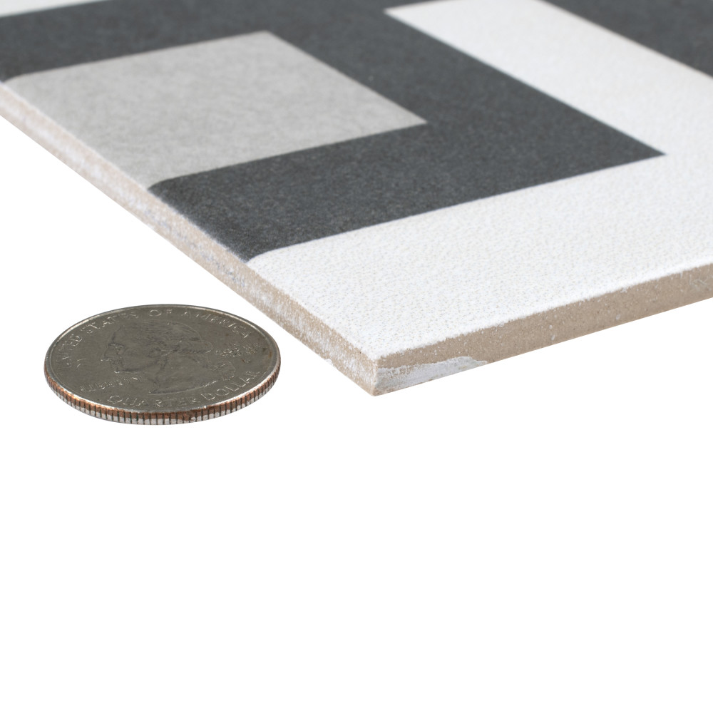 Twenties Corner 7-3/4 in. x 7-3/4 in. Ceramic Floor and Wall Tile