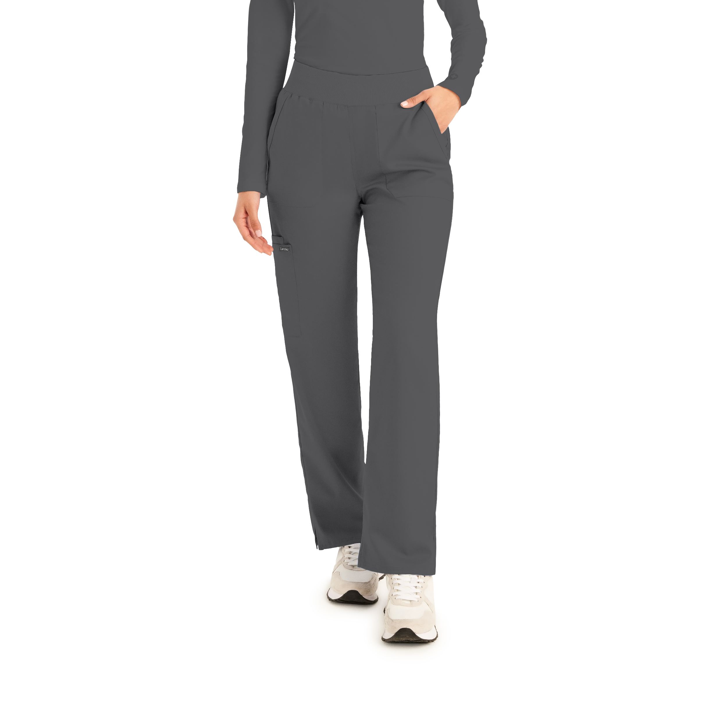 Landau ProFlex Women's Cargo Scrub Pants - LB405 FREE SHIPPING! - Picture 4 of 5