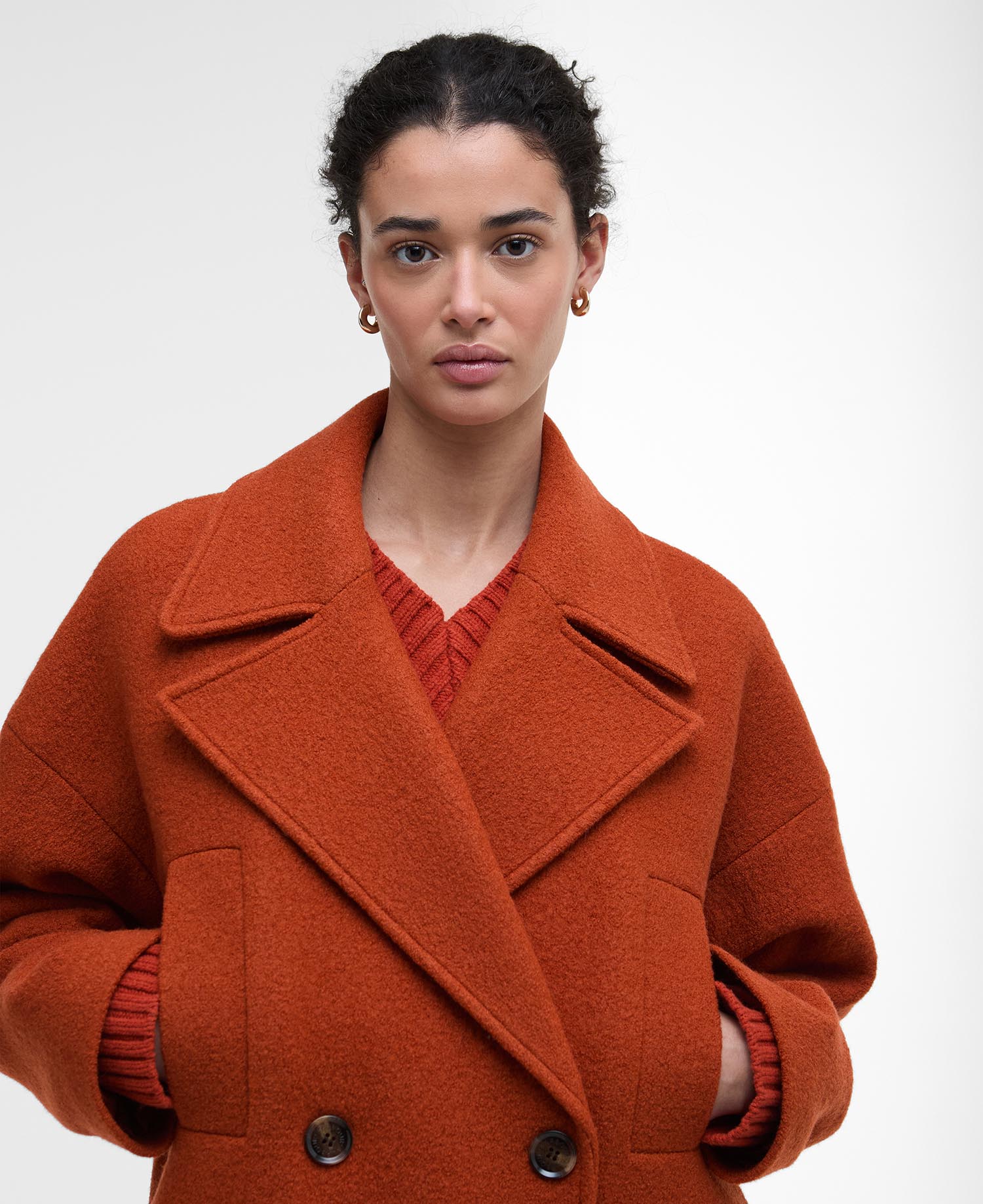 Cappotto doppiopetto in lana Blyth image number 3