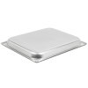 Half-size 1 ¼-inch-deep Super Pan V® stainless steel steam table pan with Steel Coat x3™ nonstick coating