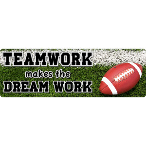 The Original Fun Mat&trade;, Mat Runner, 15.5" x 47", Football Teamwork