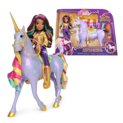 Unicorn Academy, Sophia & Interactive Rainbow Light-up Wildstar Unicorn Toy with Lights, Sounds & Music, Dolls & Unicorn Toys for Girls Ages 4 and up