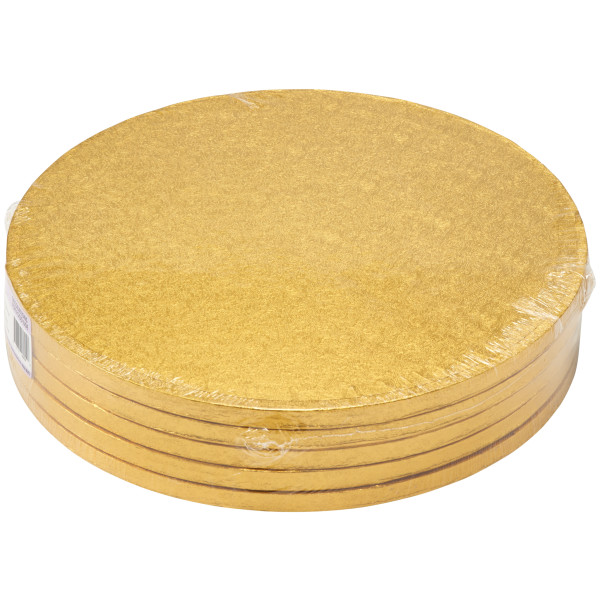 12" Round Gold Foil Cake Board