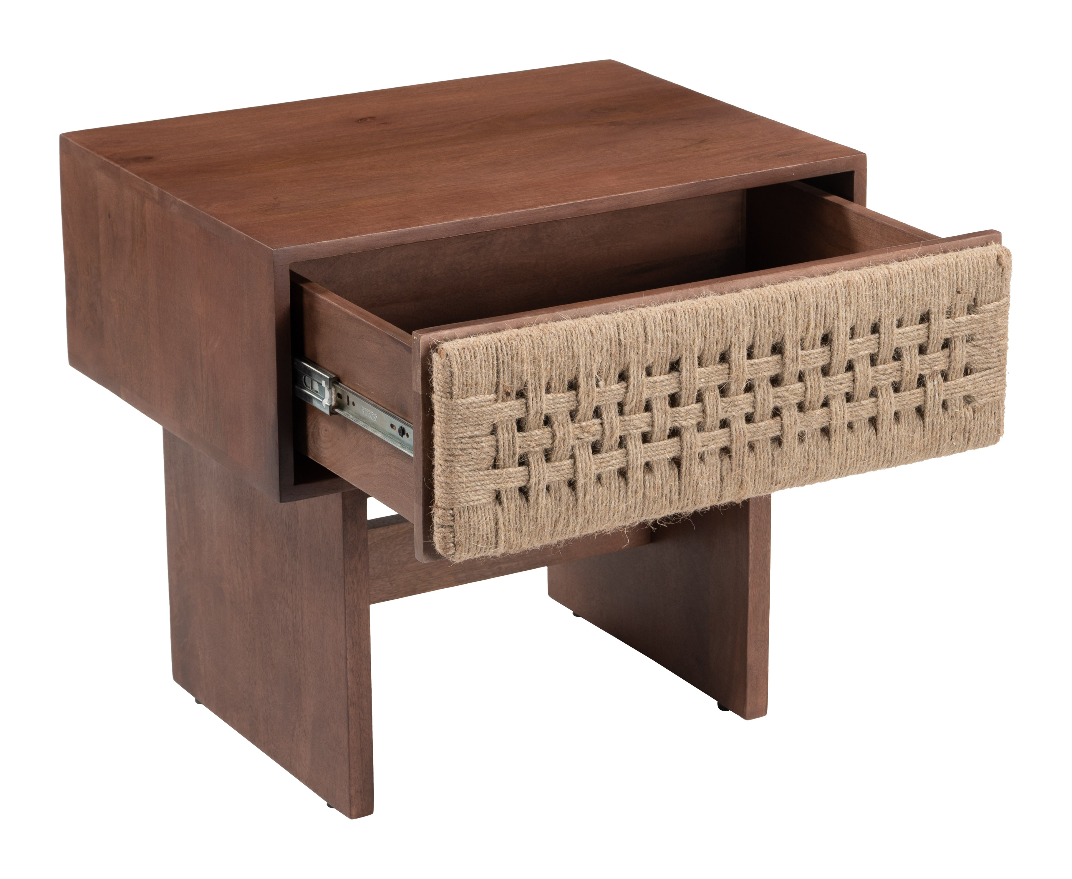 Amaria Nightstand Natural & Walnut product image