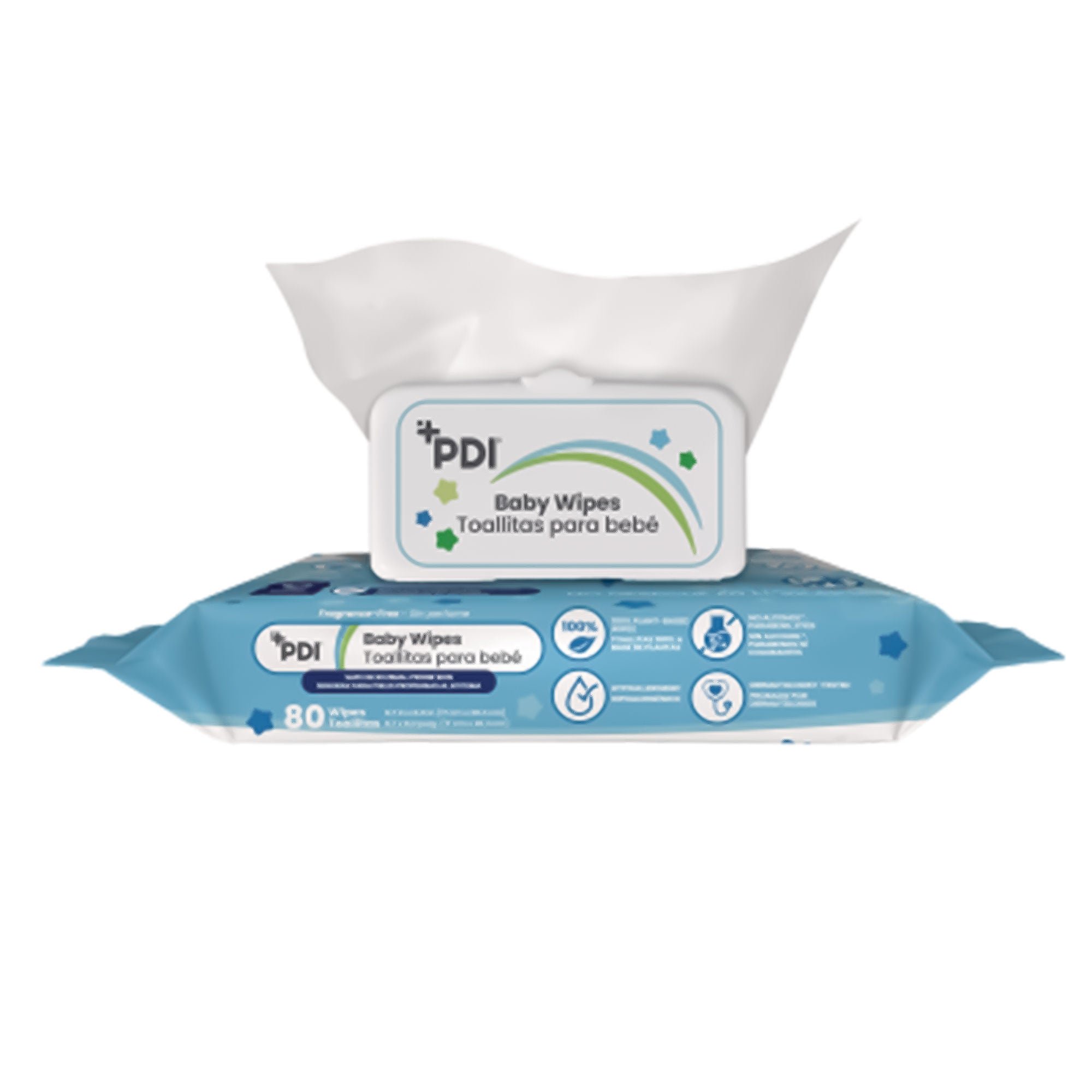 Baby Wipe PDI® Soft Pack Unscented 80 Count