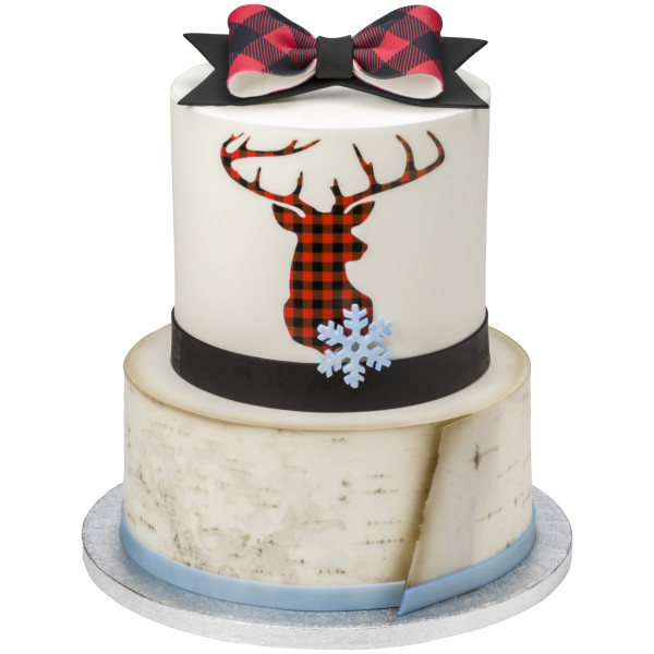 Buffalo Plaid Gum Paste Bows