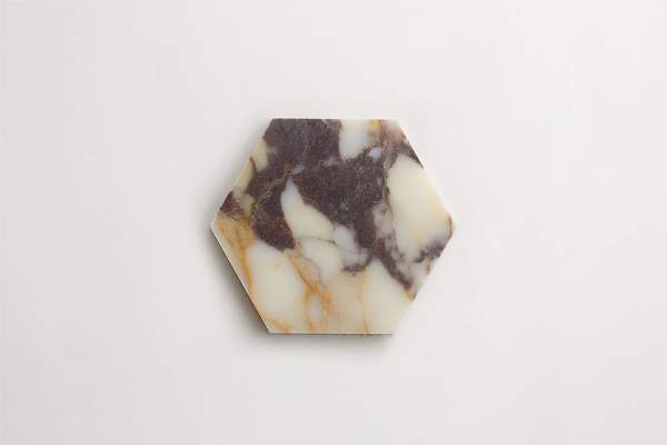 clé calacatta viola | six hex mosaic sheet 
